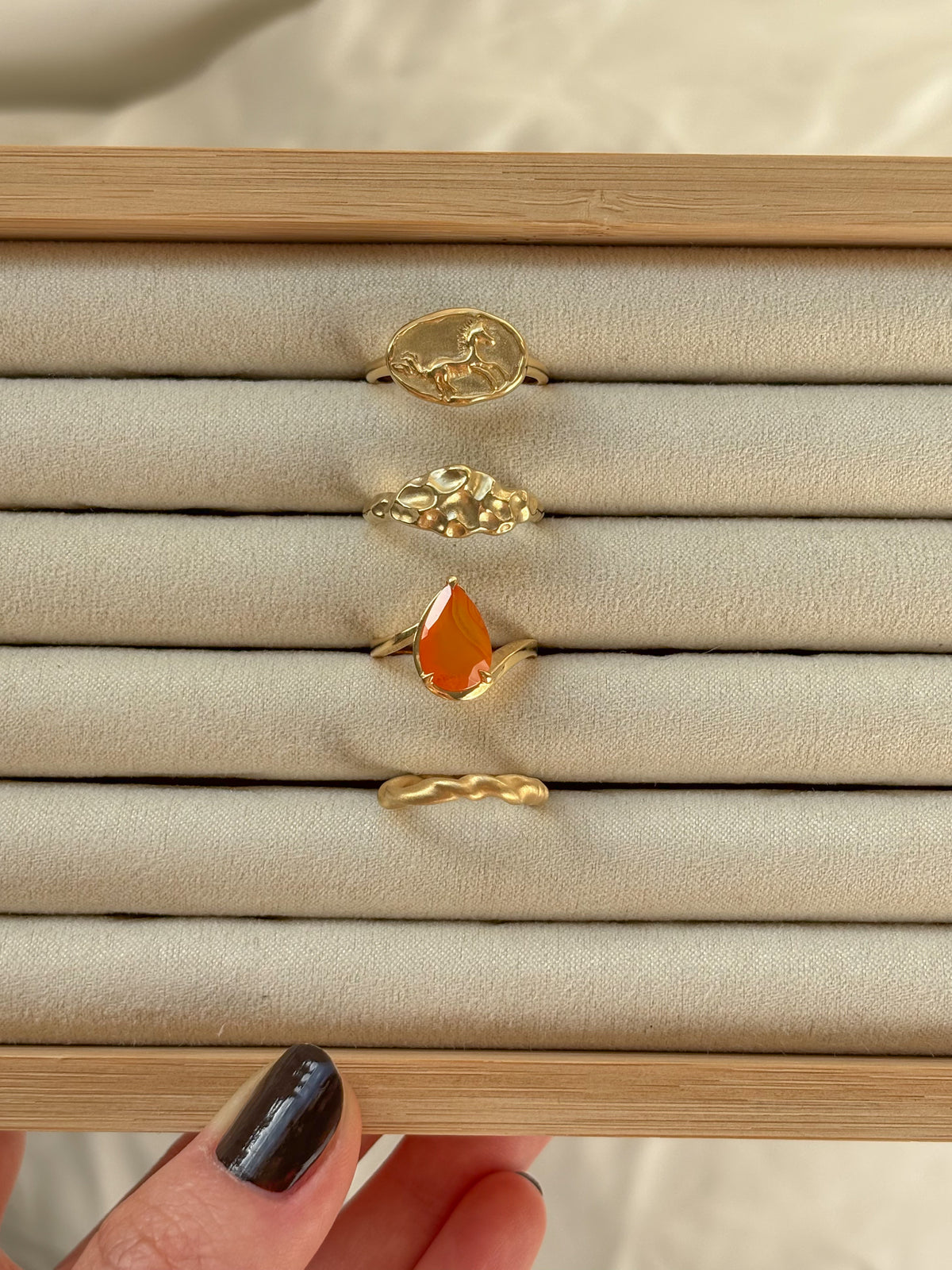 Nehara Ring - carnelian