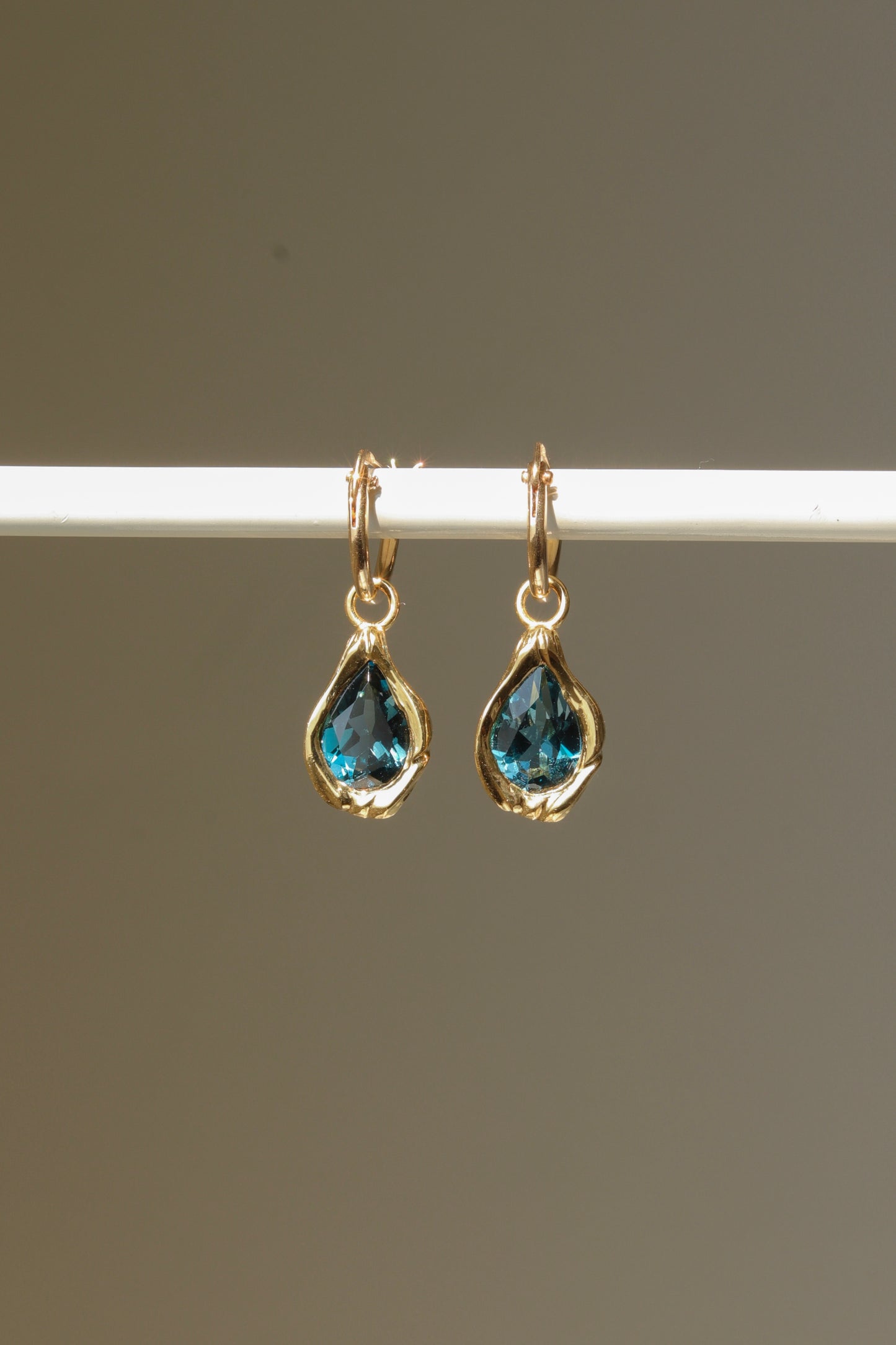 Drop Earrings 14K Solid Gold