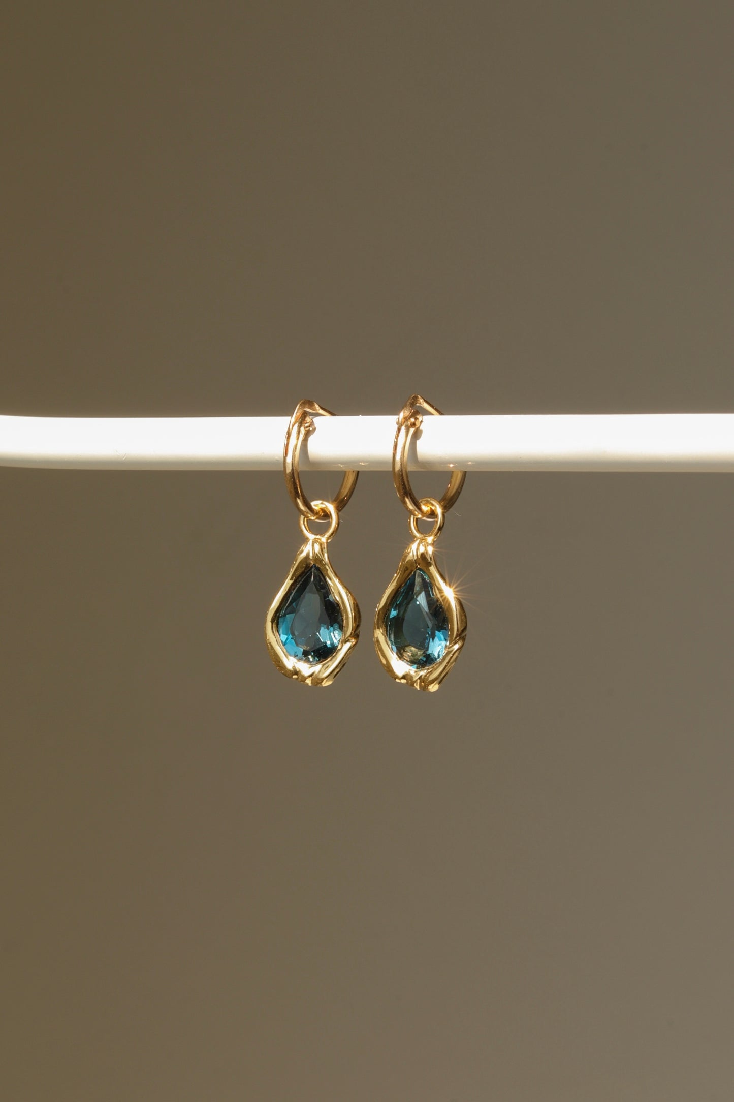 Drop Earrings 14K Solid Gold