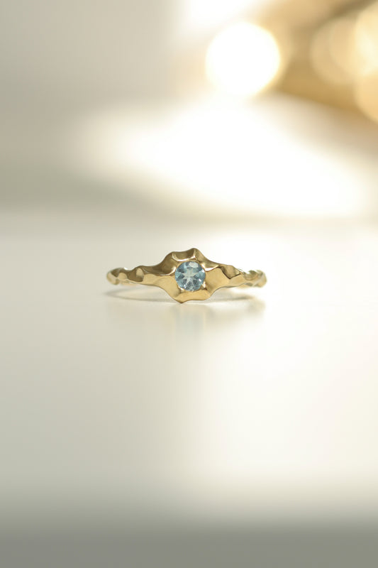 טבעת אדווה טופז תכלת